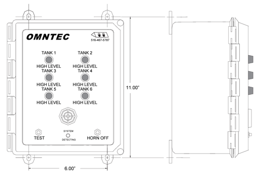 LU6-LF | 6 Channel Alarm Panel Float Sensors